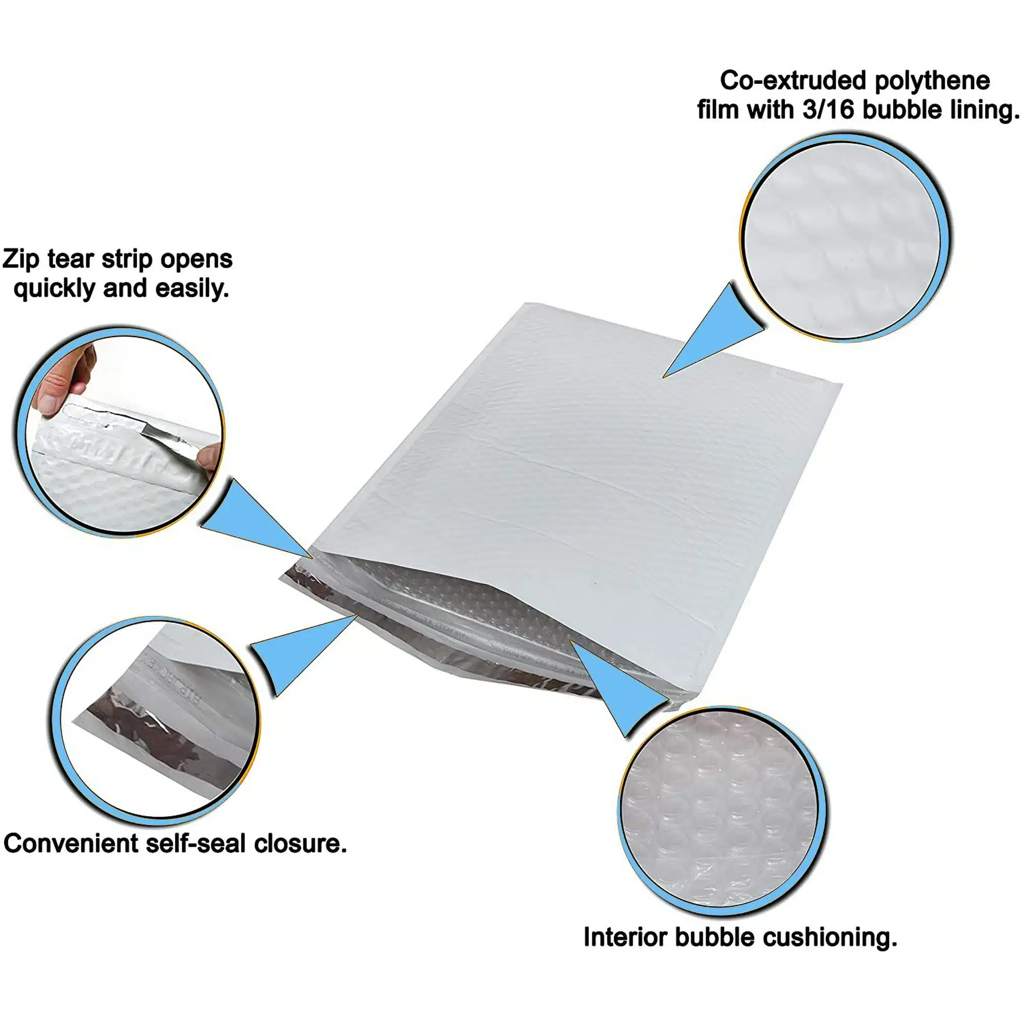 9x11 Poly Bubble Mailer 8.5" x 11.25" - Image 4