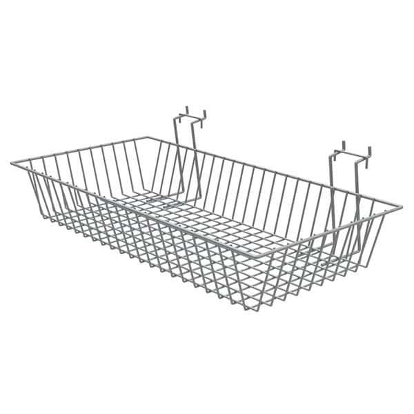 24" X 12" X 4" Multi Basket Silver