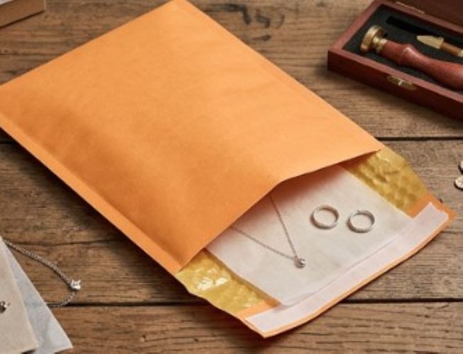 Manila bubble mailer