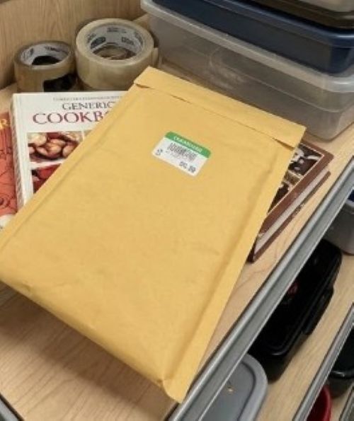 Manila bubble mailer