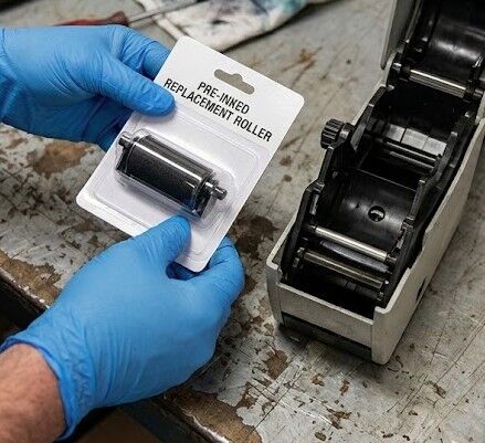 Pricing gun ink roller replacement